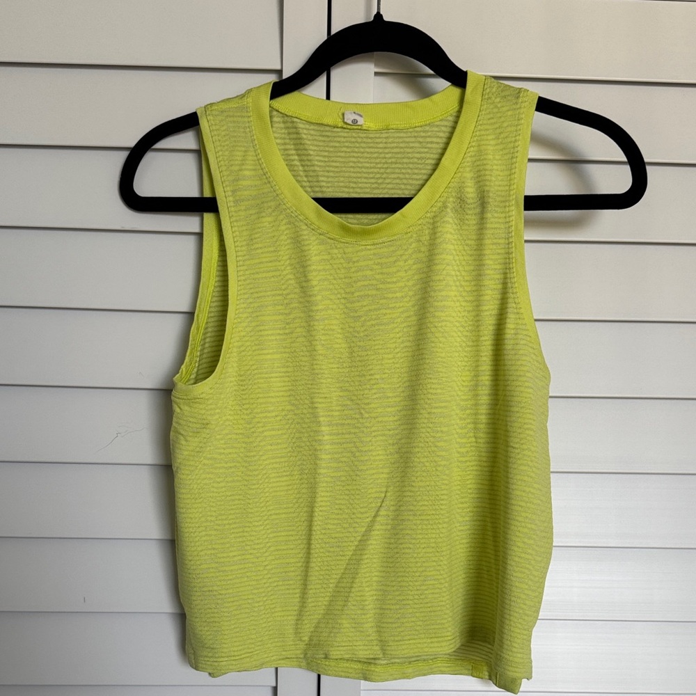 Lululemon Athletica Neon Yellow Muscle Tee
